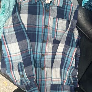 Cat & Jack Kids Multicolor Plaid Button-Down Shirt